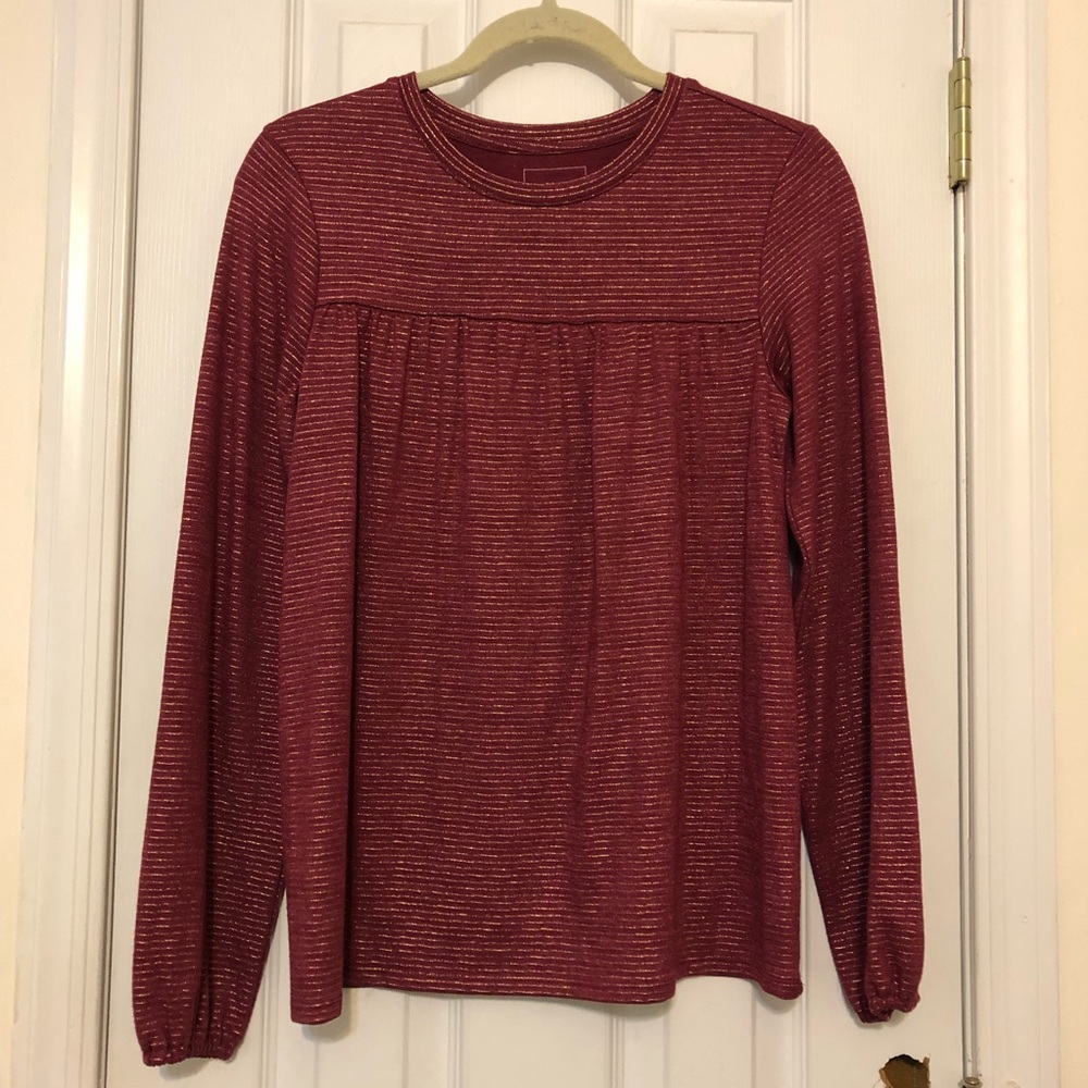 Striped long sleeve T-shirt
